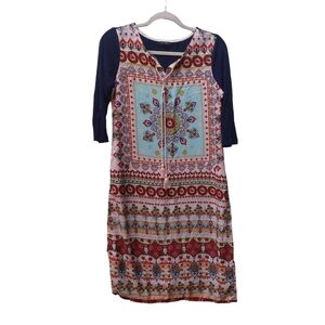 Melange Ladies 3/4 Sleeve Midi Dress